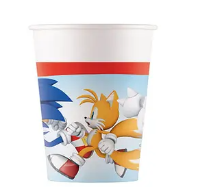 Puodeliai "Ežiukas Sonic" (8 vnt./200 ml)